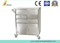 2 Drawers Stainless Steel Hospital Medical Trolley Emergency Trolley Cart For Instrument (ALS-SS04)