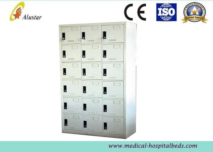 Steel Or Iron Hospital Bedside Cabinet Wardrobe Cabinet With Locks ( ALS - CA006)