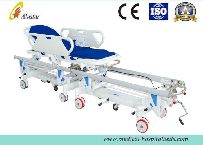 Alloy Aluminum Hospital Stretcher Trolley, Transfer Cart With Central Controlled Braking System ALS-ST009